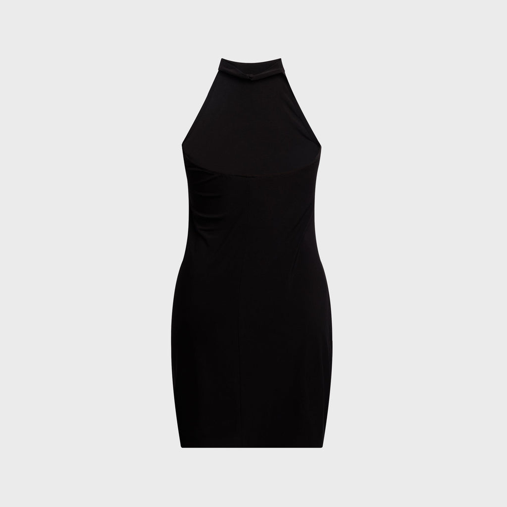 Norma Kamali Halter Mini Dress - Black