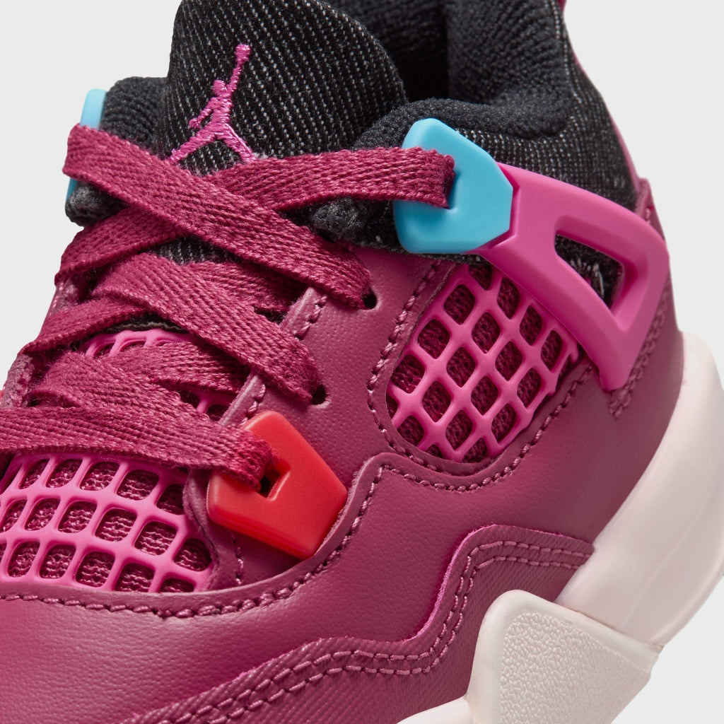 Jordan TD Jordan 4 Retro - Sweet Beet / Off Noir / Chalk / Desert Pink