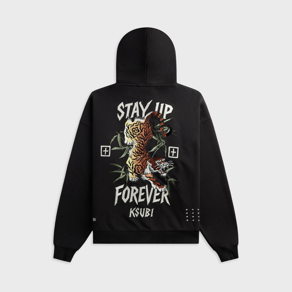 Ksubi Stay Up Ekcess Zip Hoodie - Faded Black