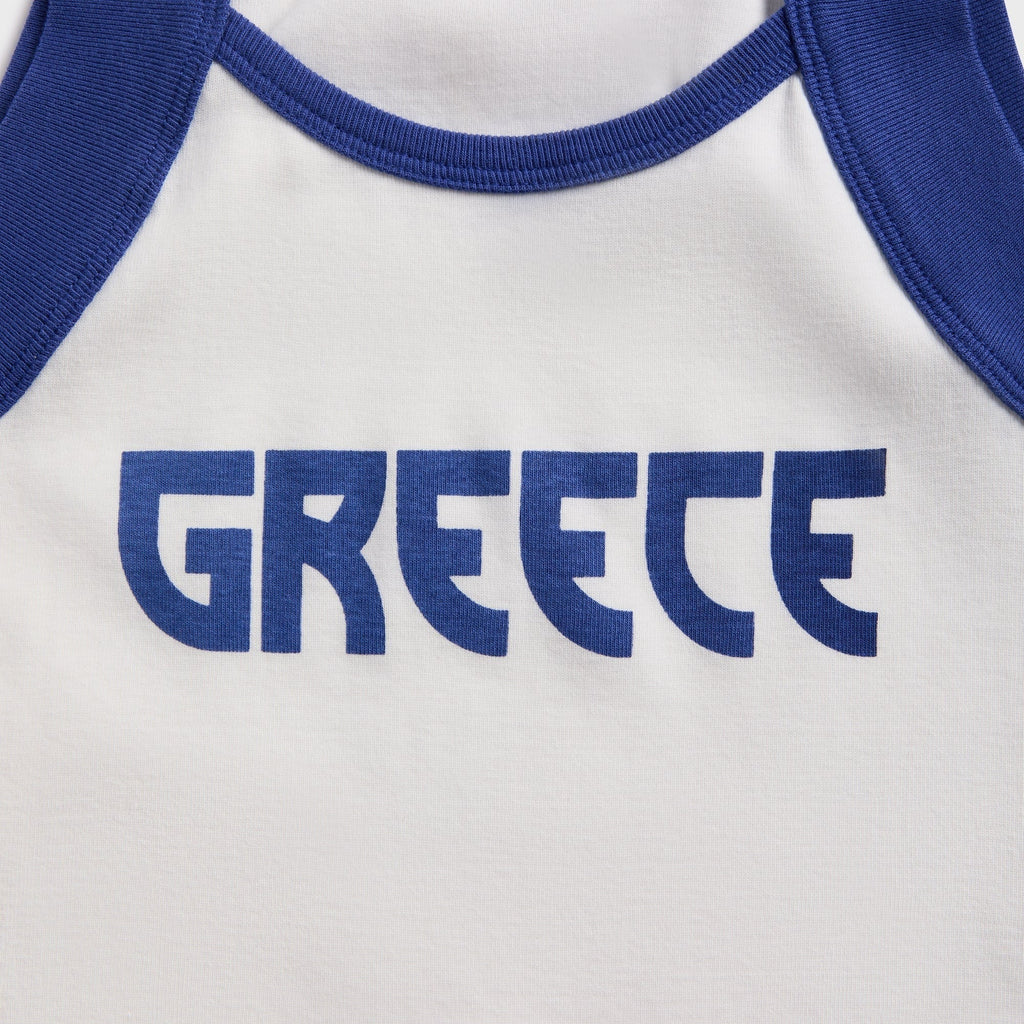 Made Some Greece Tank Top - White / Navy