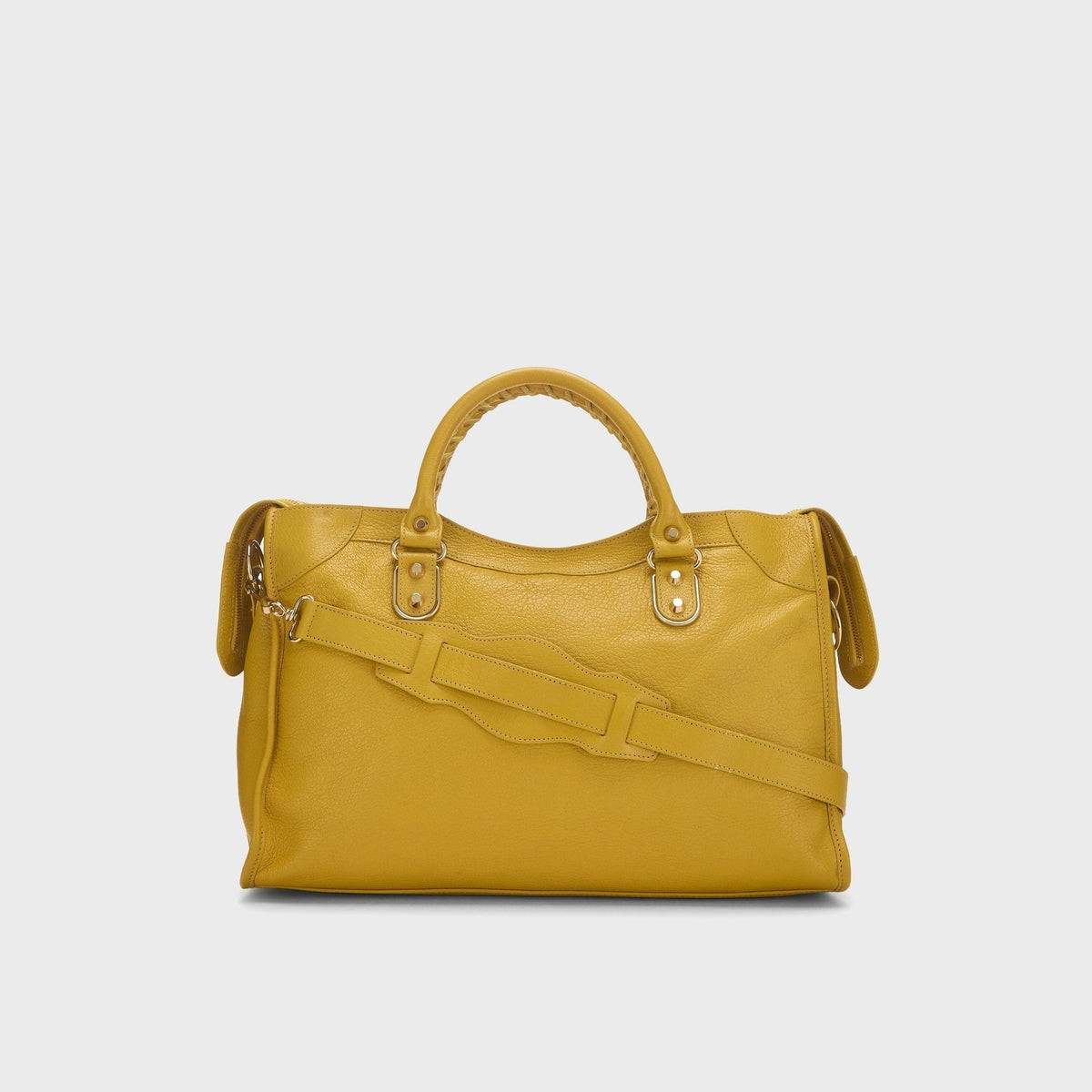 WGACA Balenciaga Chevre Metallic Edge Classic City Bag - Yellow