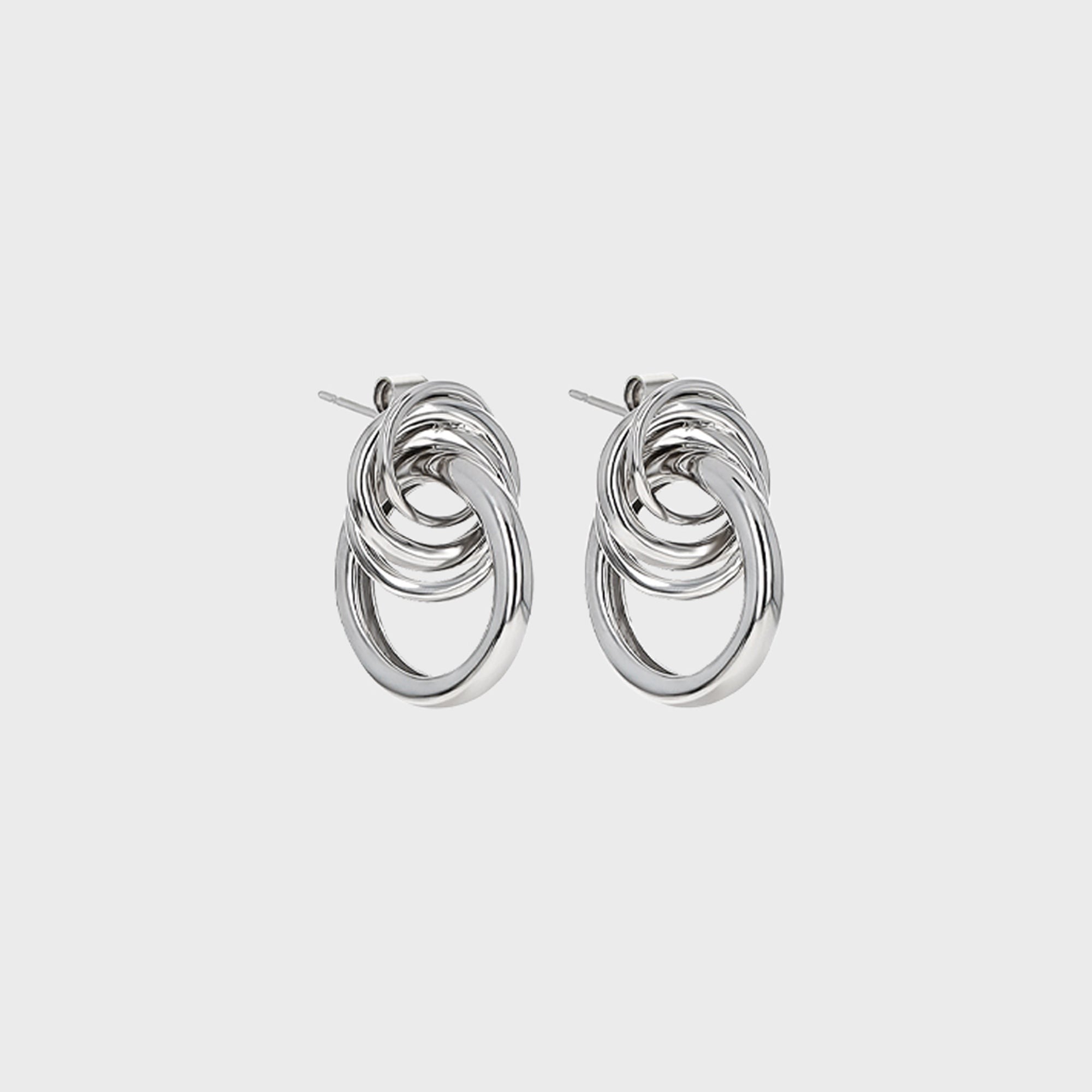 Justine Clenquet Cara Xl Earrings - Palladium