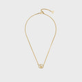 WGACA Dior Silver Crystal Necklace - Gold