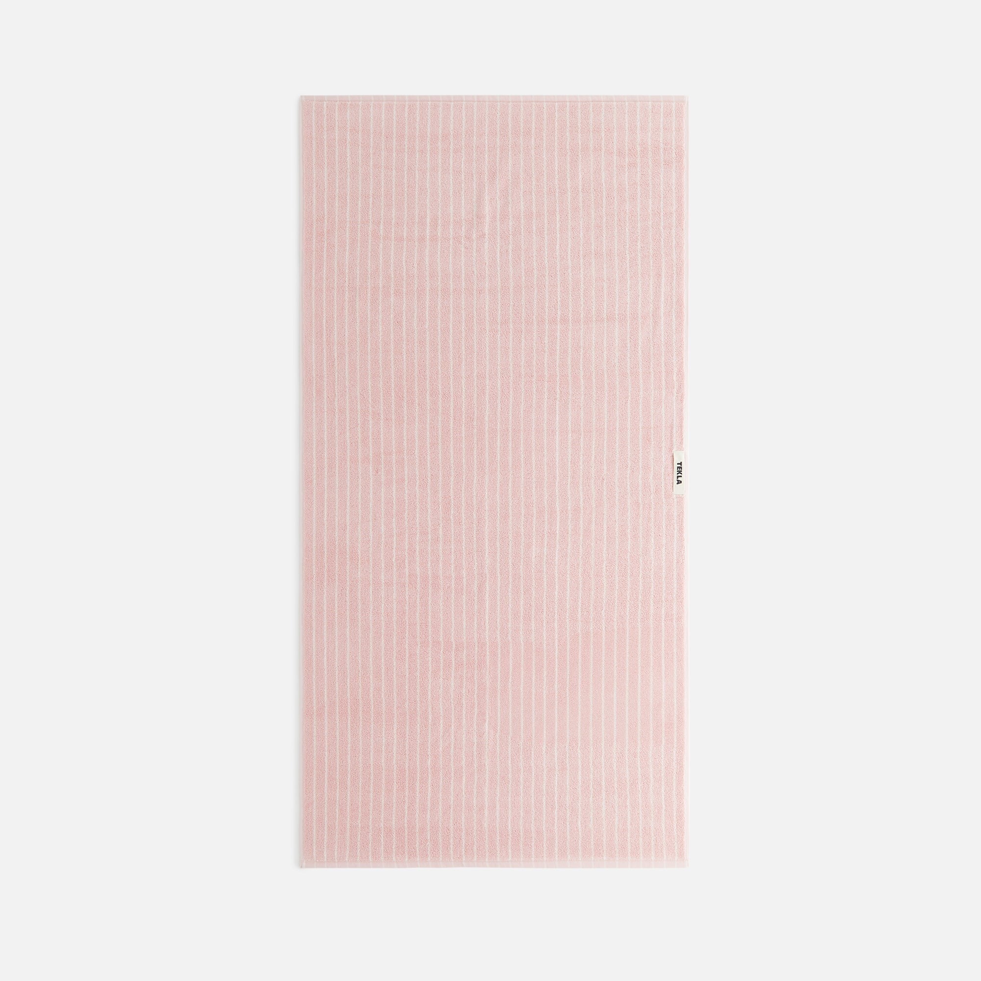 Tekla Bath Towel - Shaded Pink Stripes