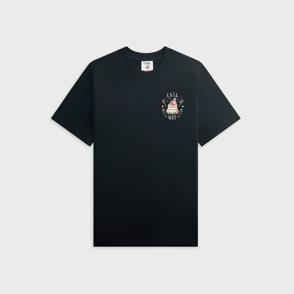Casablanca Casa Way Short Sleeve Tee - Black