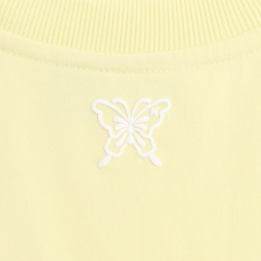 Kith Kids Short Sleeve Nelson Cropped Crewneck - Yellow Haze