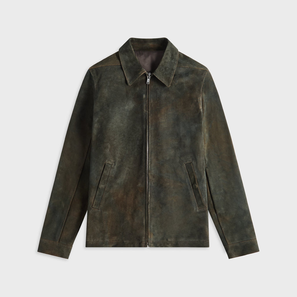 Rick Owens Suede Brad Jacket - Indigo
