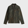 Rick Owens Suede Brad Jacket - Indigo