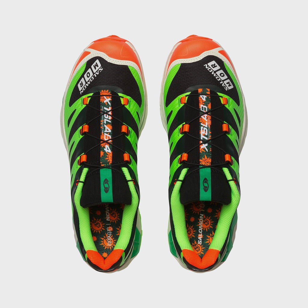Salomon x Feid XT-4 - Black / Green Gecko / Shocking Orange