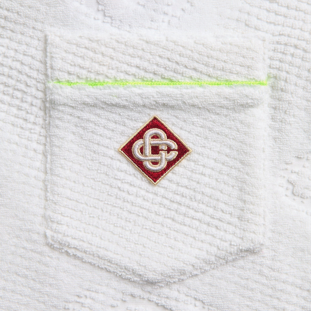 Casablanca Towelling Monogram Short Sleeve Shirt - Green