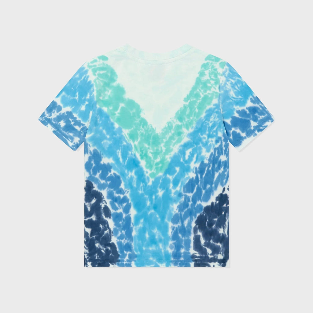 Casablanca Surf Lotus Tie-Dye Tee - Blue