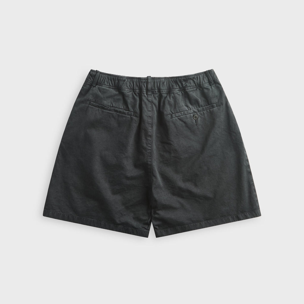Auralee Garment-Dyed Finx Light Chino Short - Black