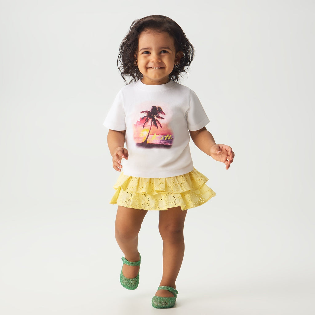 Kith Baby Sunset Palm Graphic Tee - White