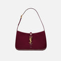 Saint Laurent Le 5A7 Hobo Shoulder Bag - Dark Red Wine