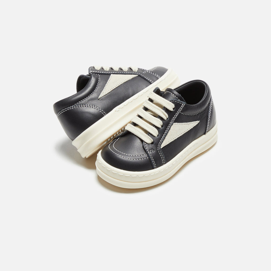 Rick Owens TD Vintage Sneakers - Black / Milk / Milk Scarpe in Pelle