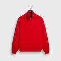 Kith Compact Cotton Knit Javier Quarter Zip Pullover - Fame