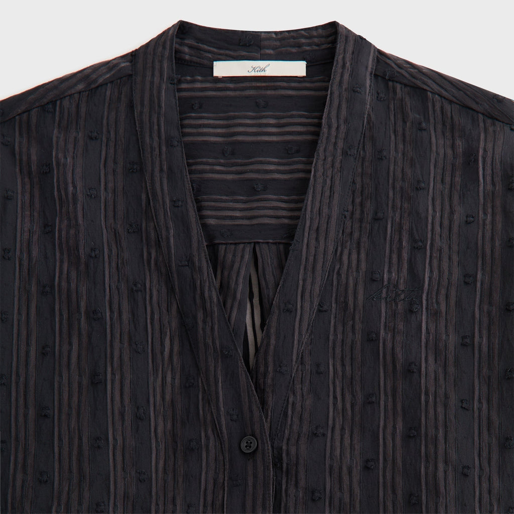 Kith Women Carmyn Sheer Cardigan Shirt - Black