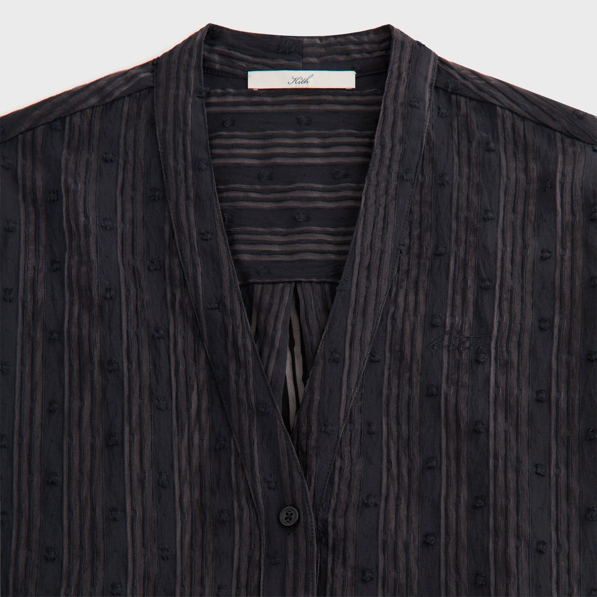 Kith Women Carmyn Sheer Cardigan Shirt - Black