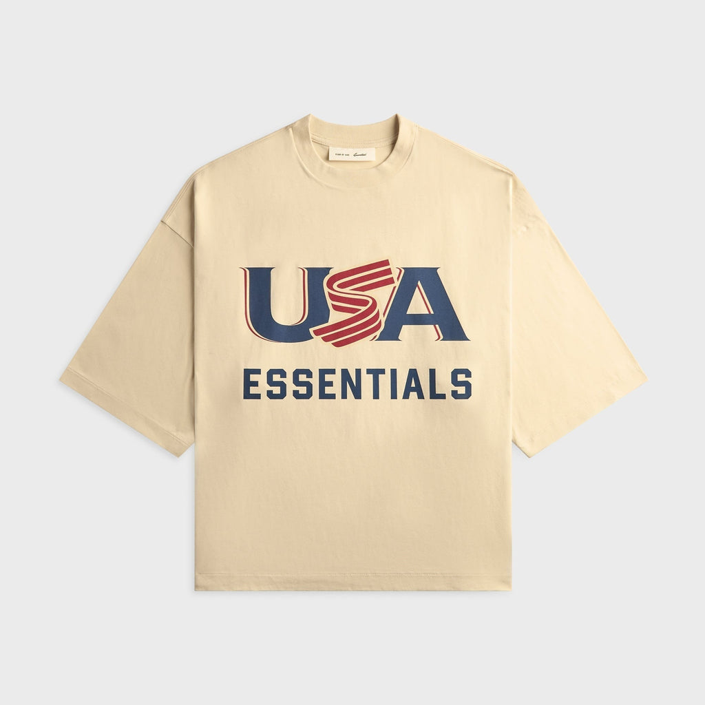 Essentials USA Baseball Merch Tee - Oat