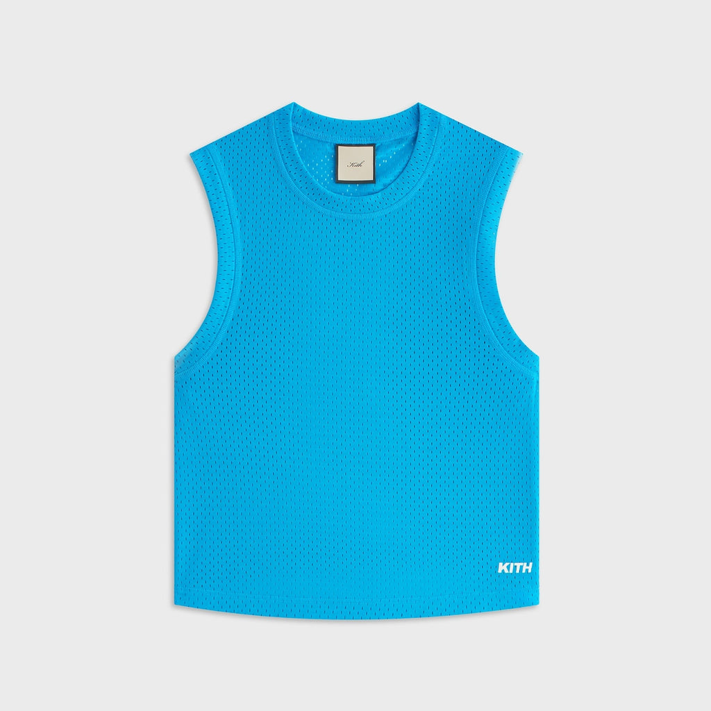 Kith Women Mera Mesh Muscle Tank - Meridian Blue