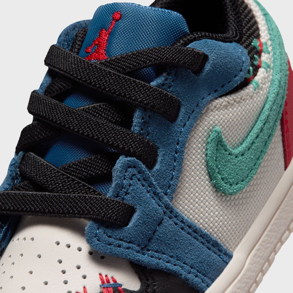 Jordan TD Jordan 1 Low Alt SE - True Blue / University Red / Kinetic Green / Black