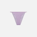 Jonathan Simkhai Moxie Crystal Mesh Swimwear String Bikini Bottom - Orchid