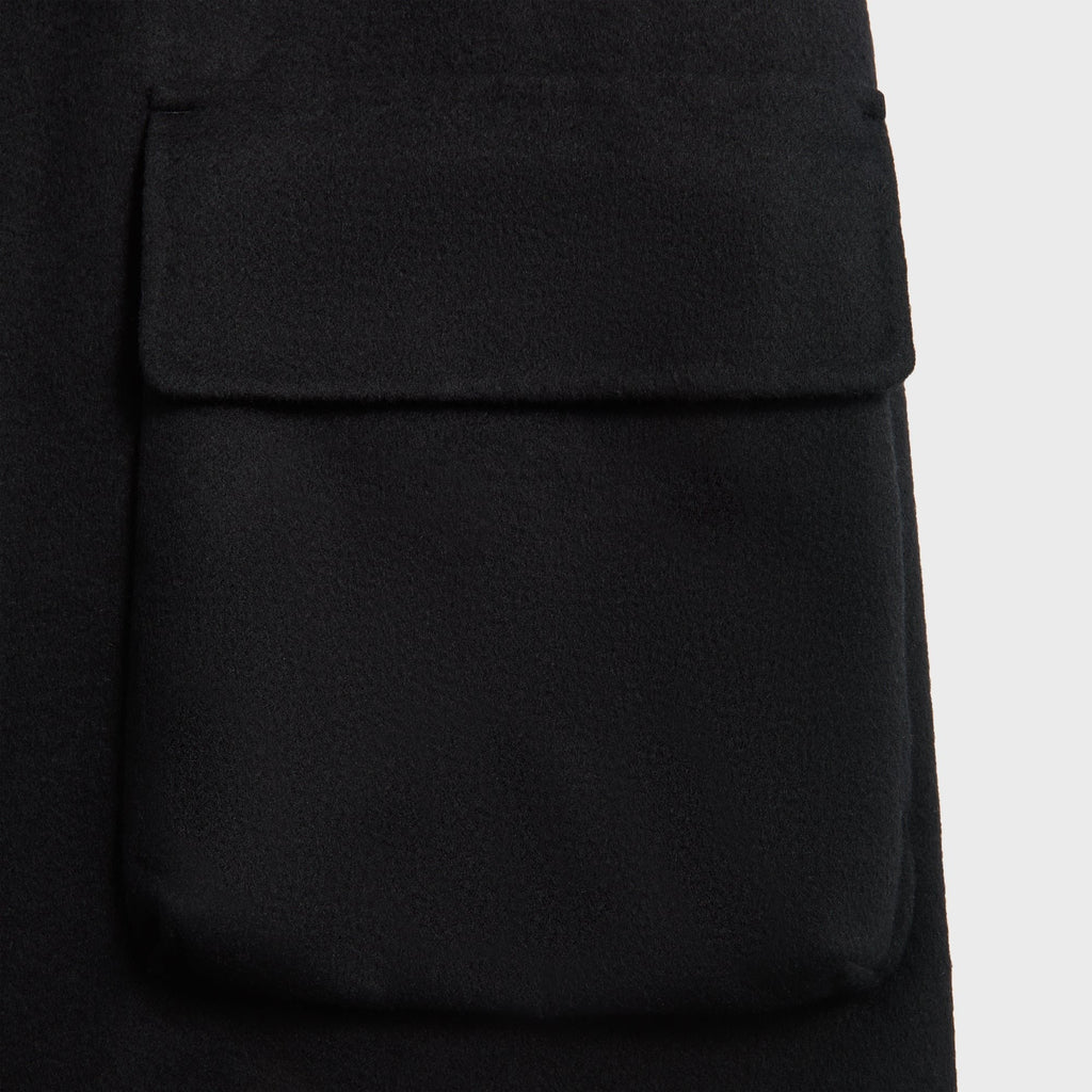 Auralee Cashmere Melton Hand Sewn Blouson - Black