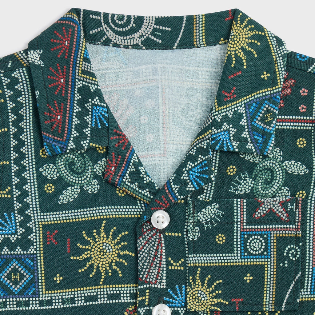 Kith Baby Beach Tile Thompson Camp Shirt - Stadium