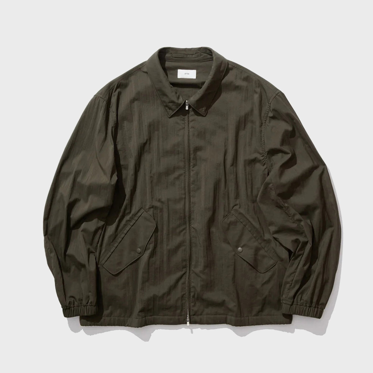 ATON Mat Airly Nylon Flight Jacket - Khaki