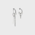 Justine Clenquet Iris Pearl Earrings - Silver