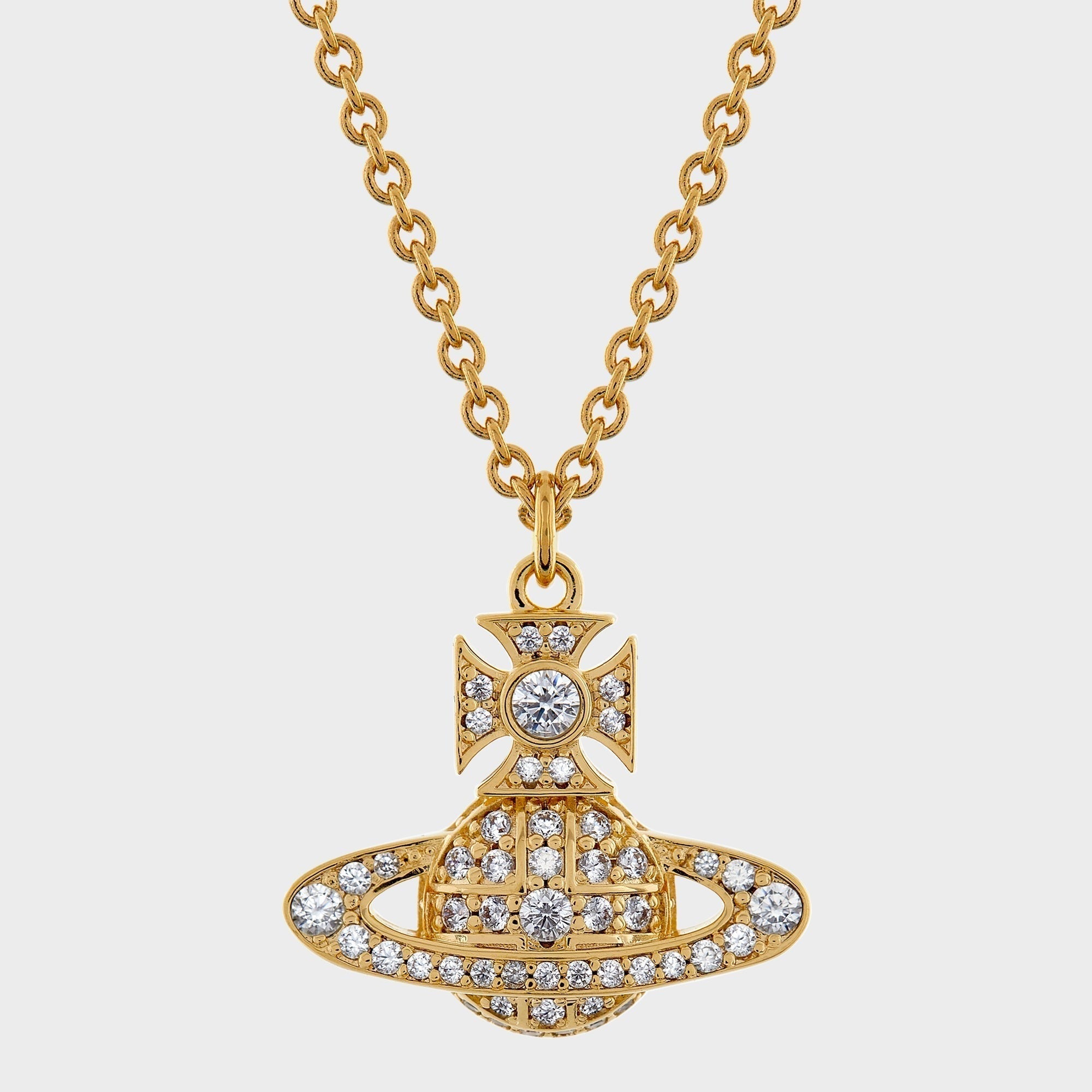 Vivienne Westwood Carmela Bas Relief Pendant Necklace - Silver