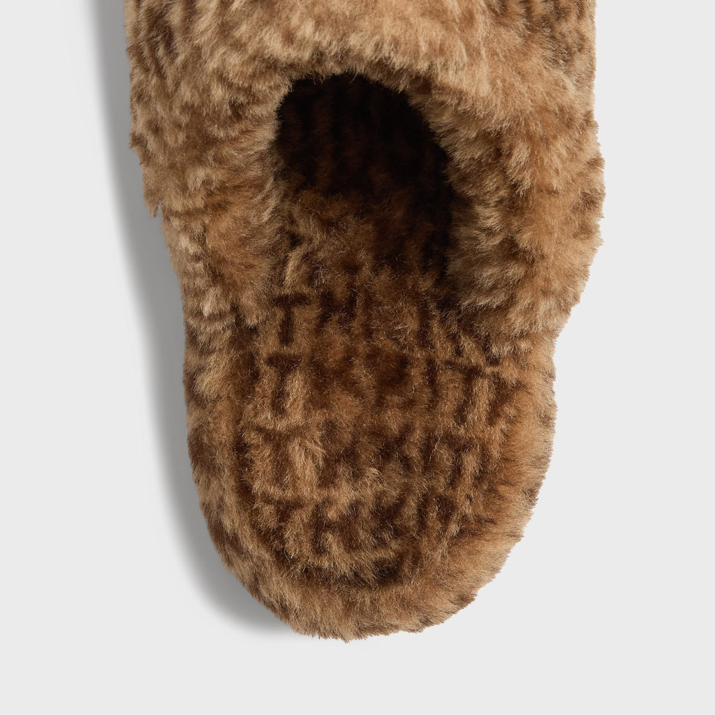 Kith Women Monogram Shearling Slippers - Legacy