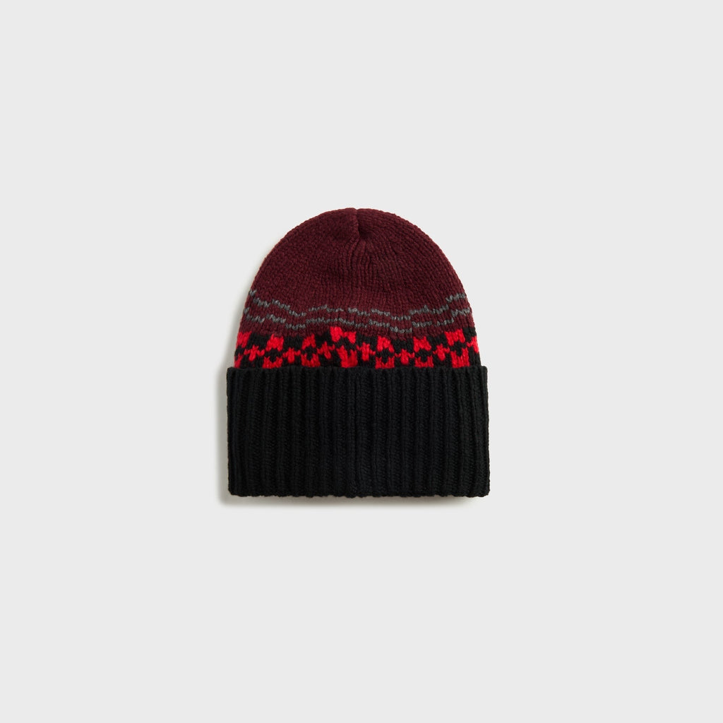 Marni Knit Wool Beanie - Black / Red