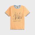 Adrian Cashmere Symbiosis Tee - Orange