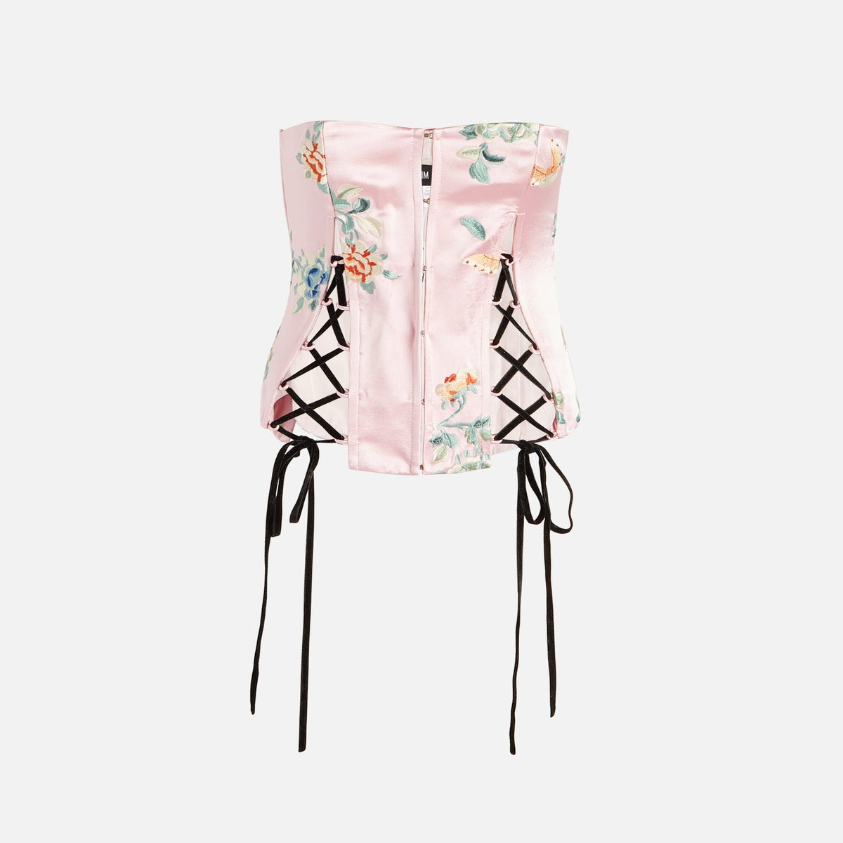Kim Shui Floral Embroidered Bustier - Pink