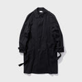 ATON Light TC Gabardine Washed Trench Coat - Black