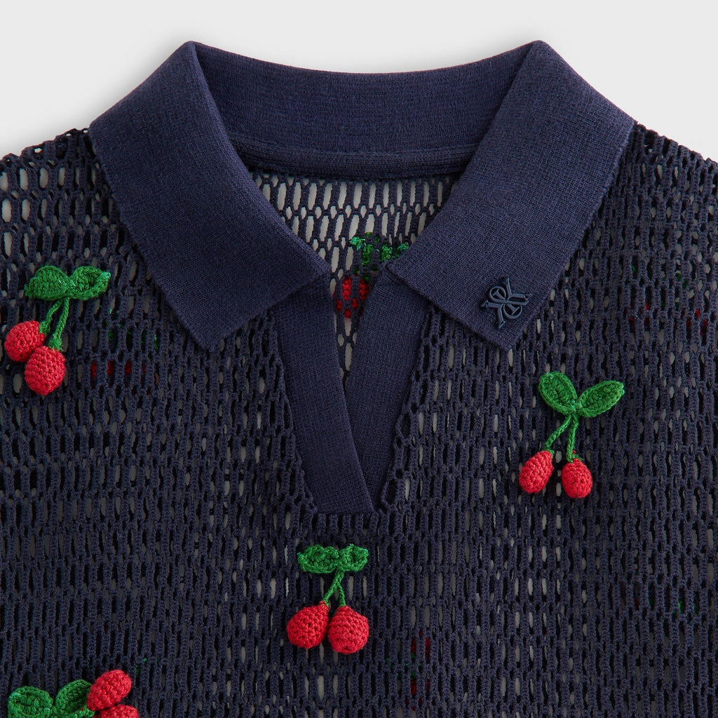 Kith Women Hedi Cherry Sweater Polo - Nocturnal