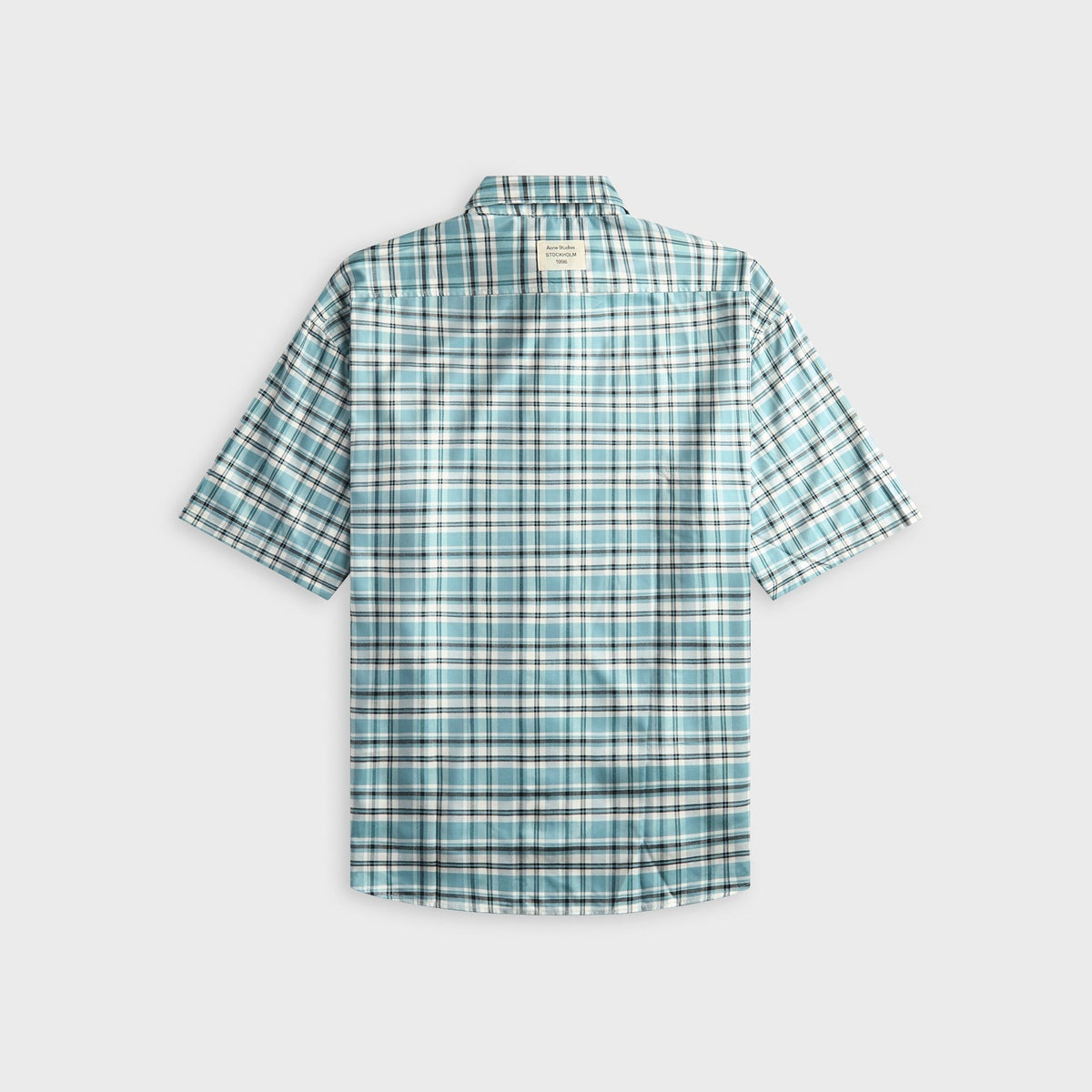 Acne Studios Checked Flannel Shirt - Turquoise / Blue / White