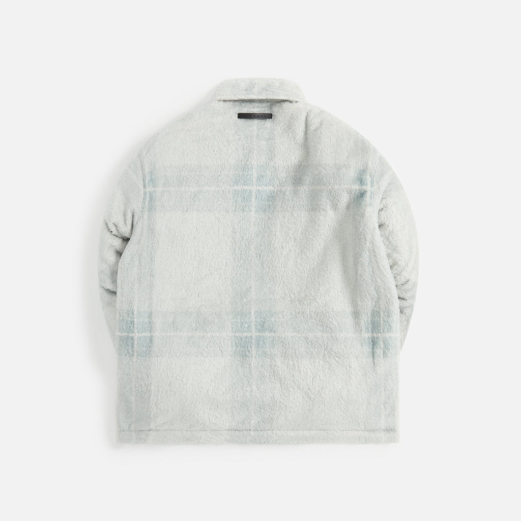 Stampd Plaid Cropped Sherpa Buttondown - Light Plaid