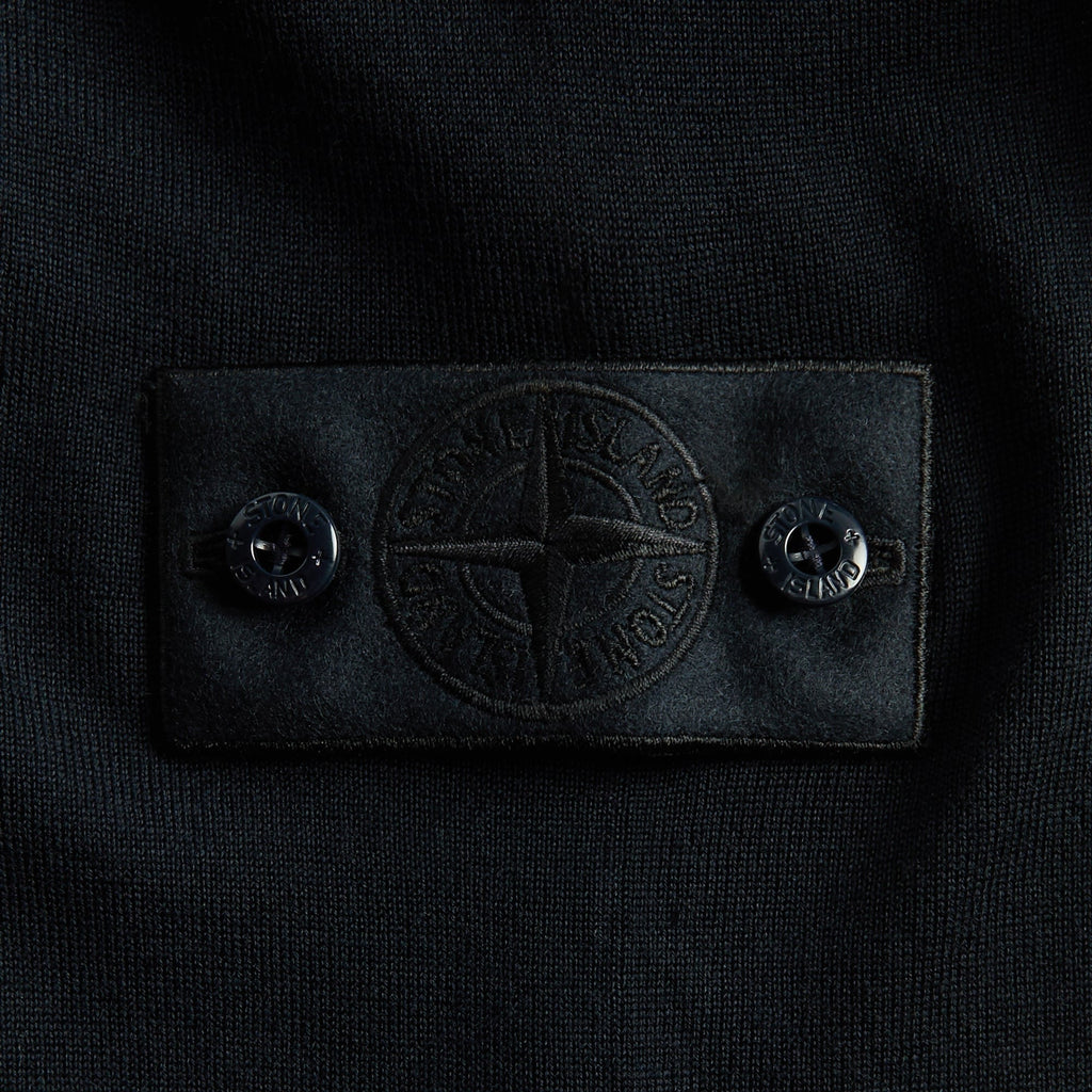 Stone Island Ghost Long Sleeve Polo Shirt - Navy Blue