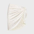 Oseree Gem Pareo Wrap Skirt - Pearl