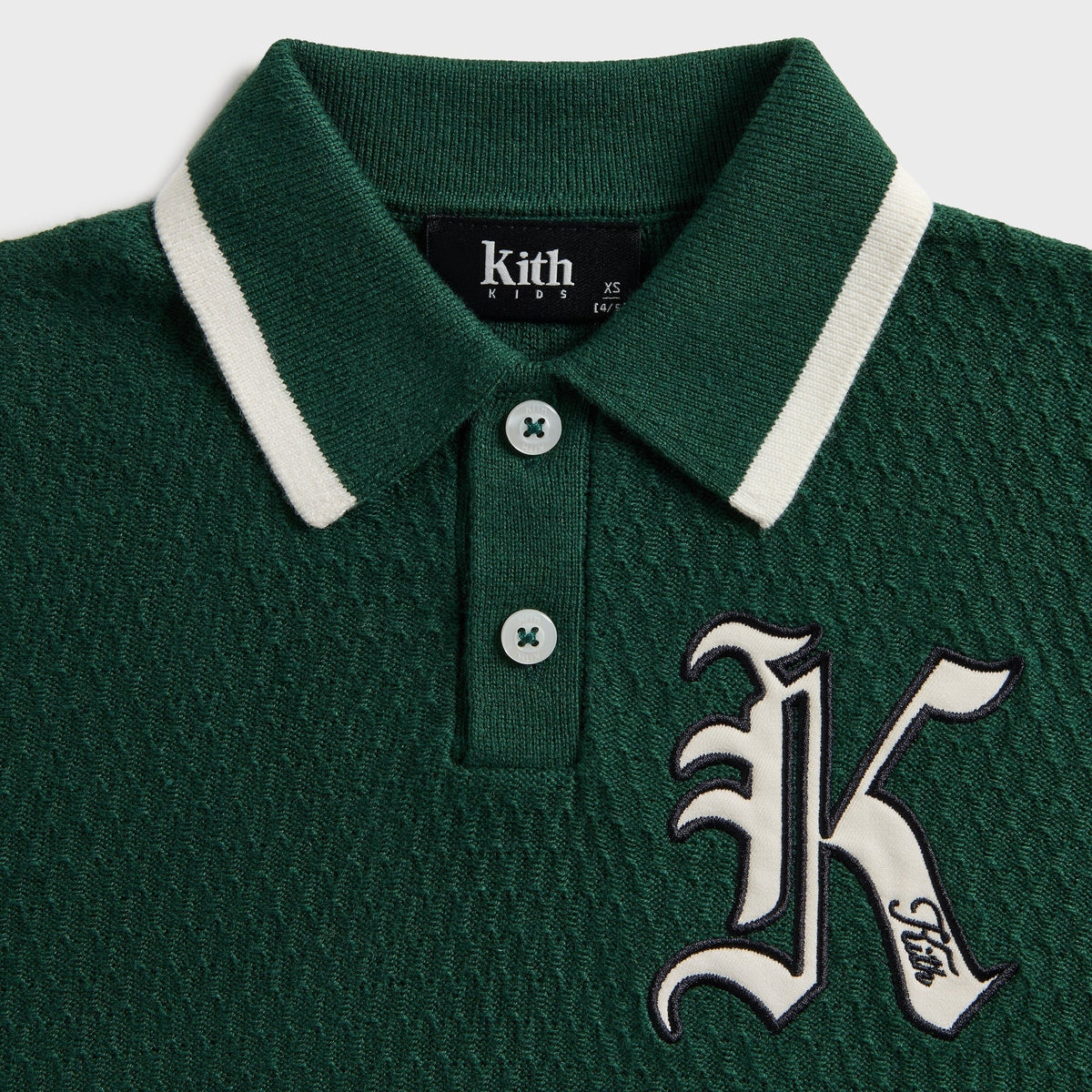 Kith Kids Tilden Long Sleeve Polo - Stadium