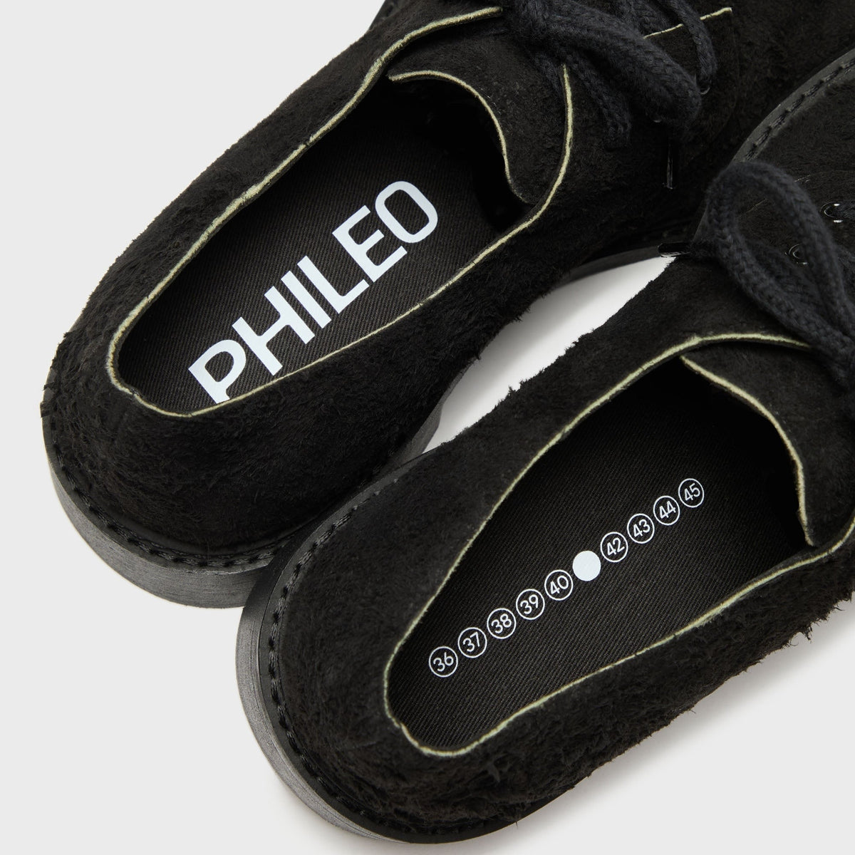 PHILEO 073 Derby Suede Sunrise - Black