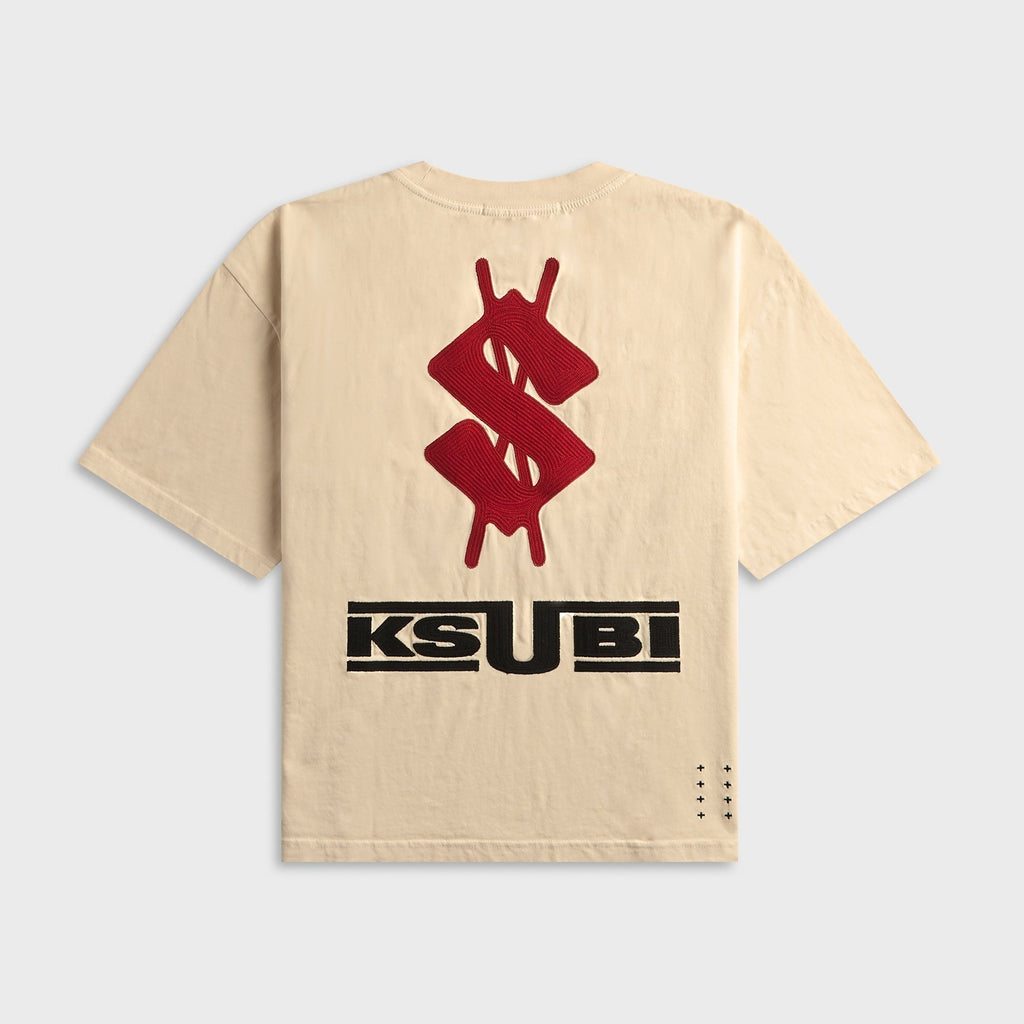 Ksubi Zoom Ekcess Short Sleeve Tee - Ecru