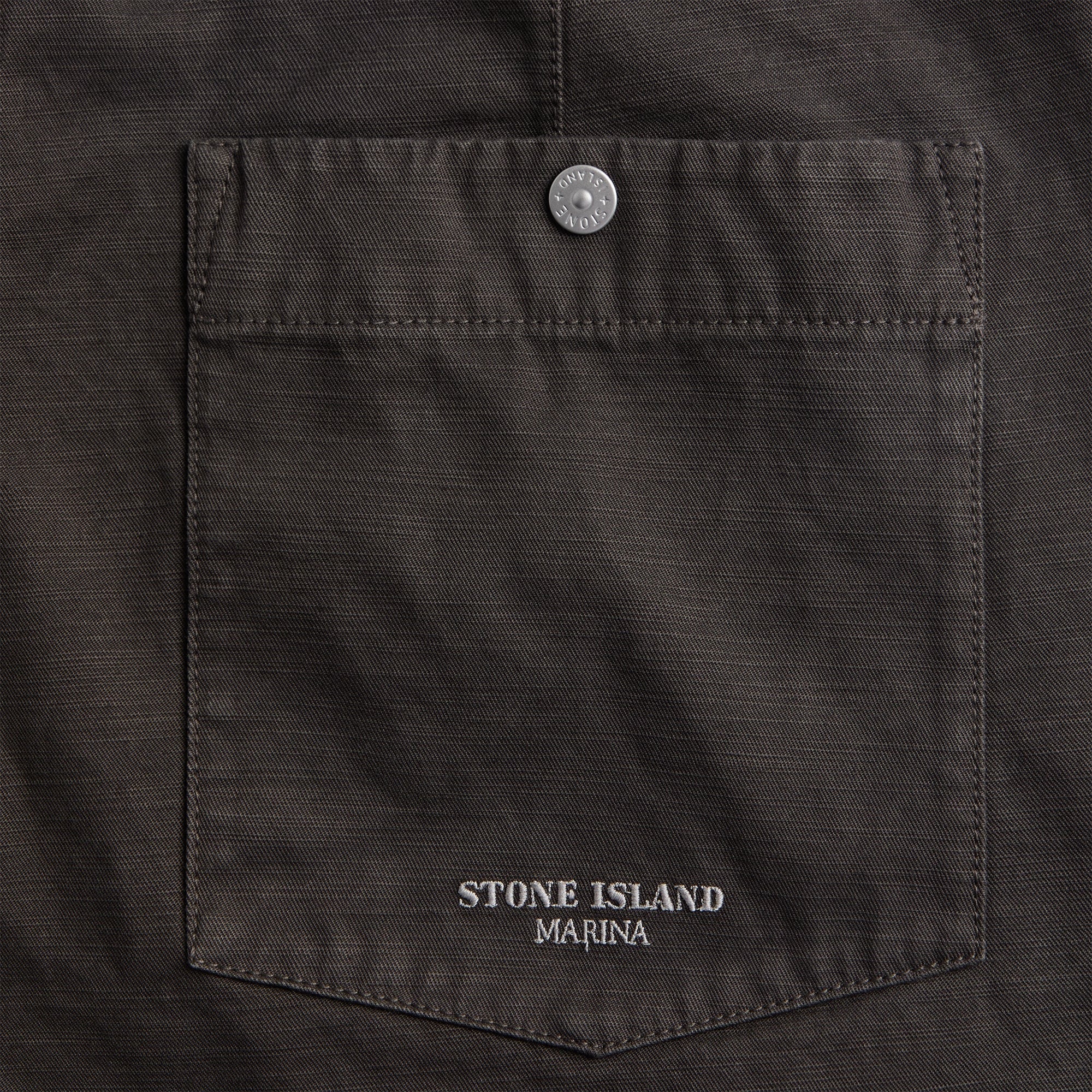 Stone Island Marina Slub Cotton Cargo Pant - Lead Grey