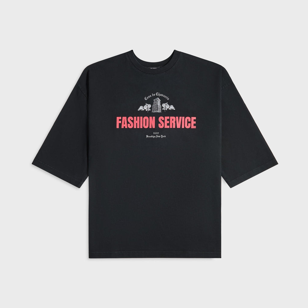 Willy Chavarria Casa De Chavarria Buffalo Tee - Black
