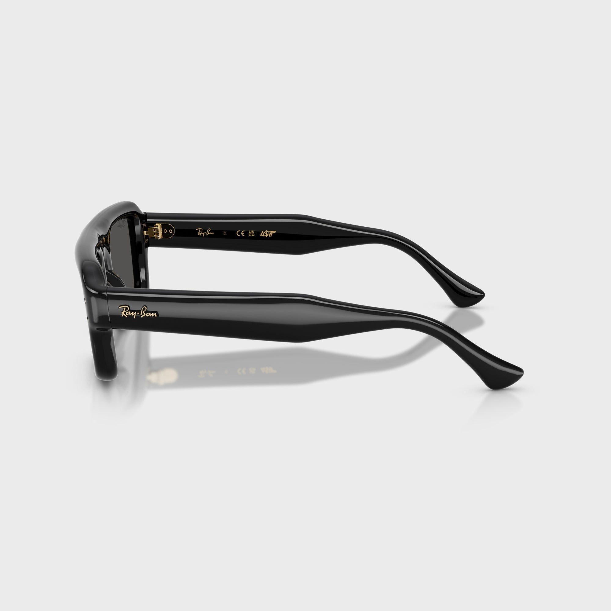 Ray-Ban x A$AP Rocky Flacko Puffer Sunglasses - Black Frame / Dark Grey Lens
