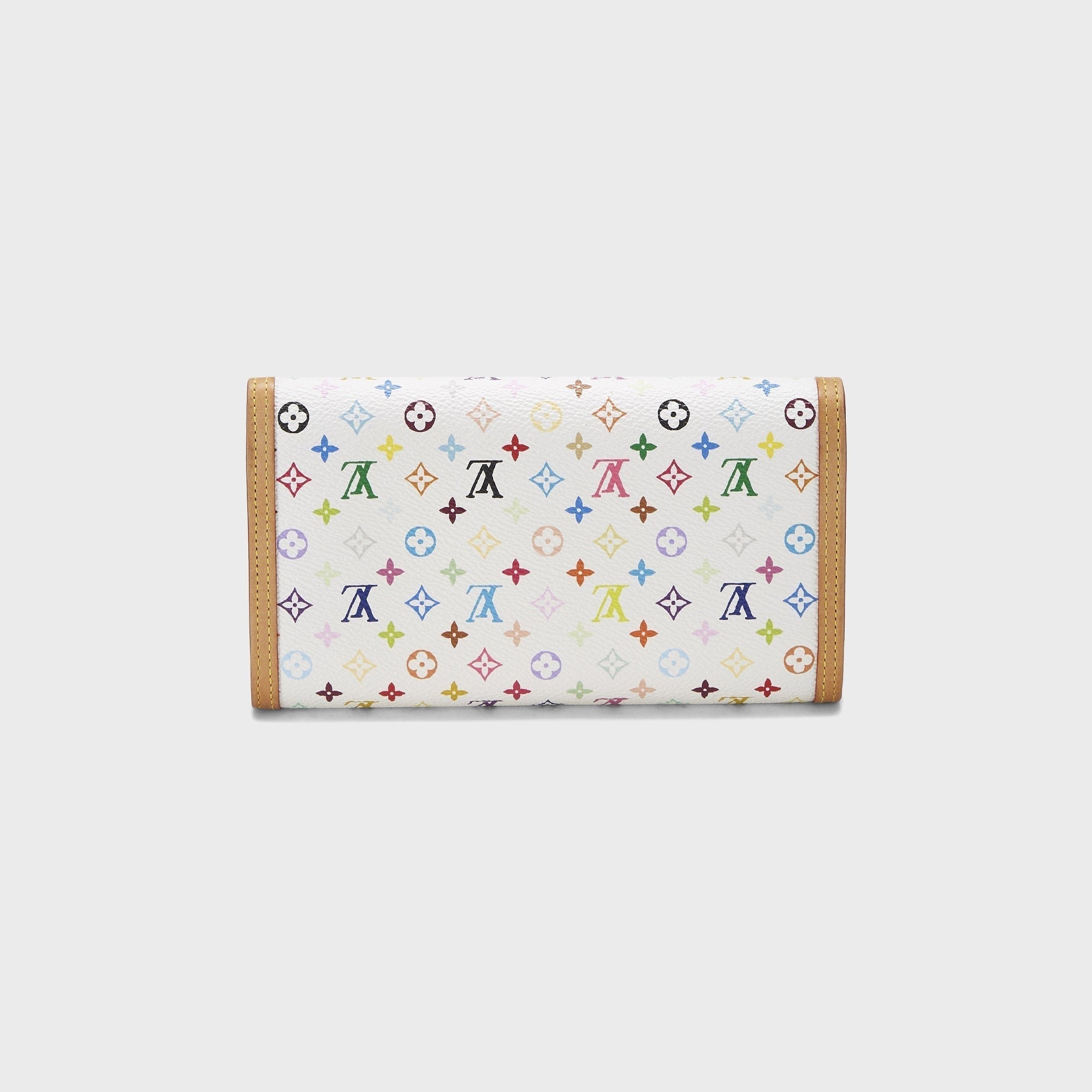 WGACA Louis Vuitton x Takashi Murakami International Wallet - White / Multi