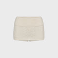 Frankies Bikinis Briar Cable Knit Skort - Honeymoon