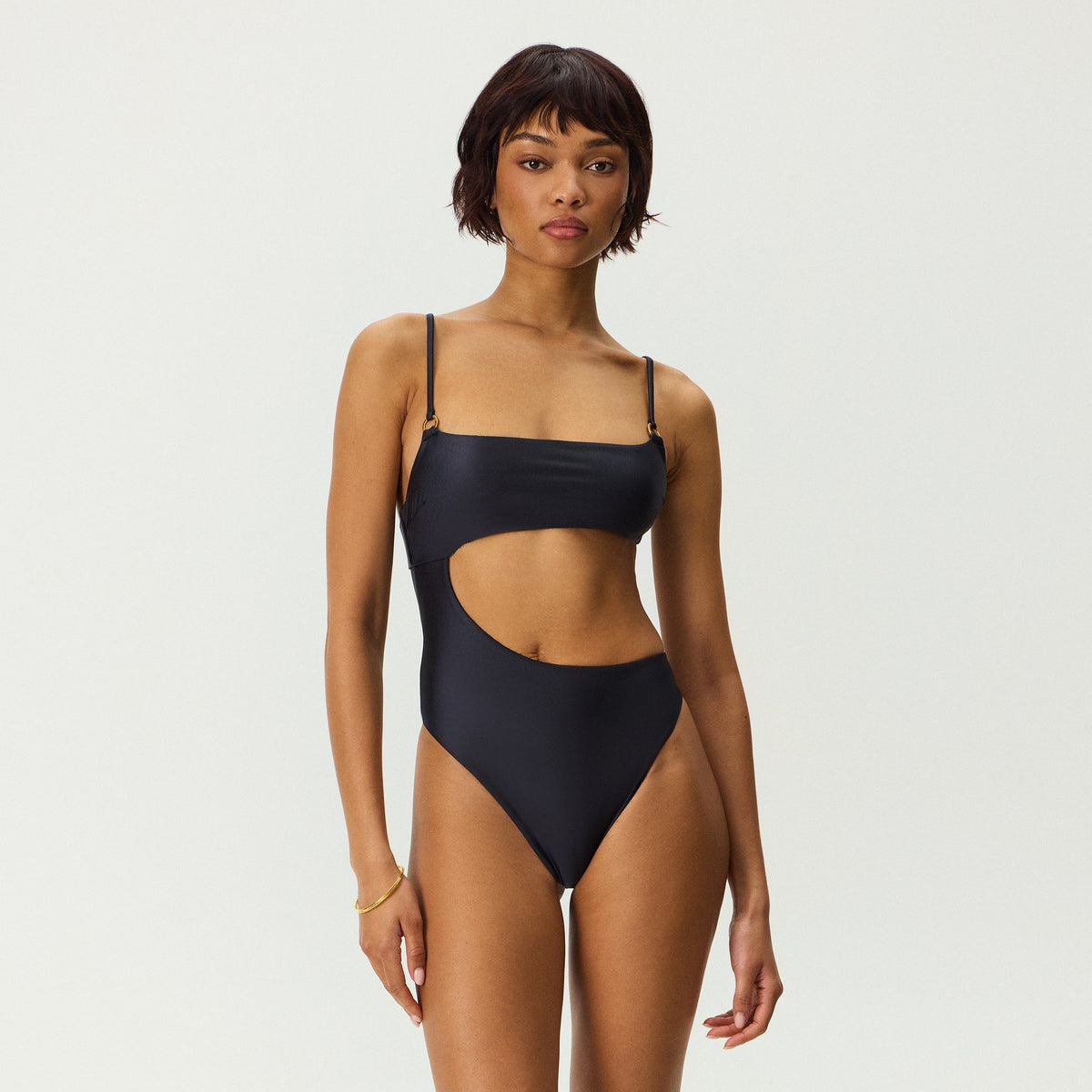 Kith Women Marik Asymmetrical One Piece - Black